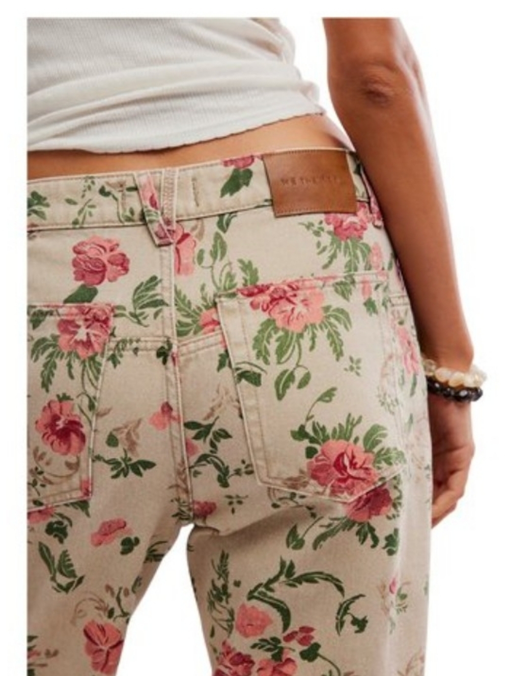 We The Free Deep Trance Boyfriend , NWT, 30, Floral Wallpaper Print, Gorgeous - Picture 3 of 4